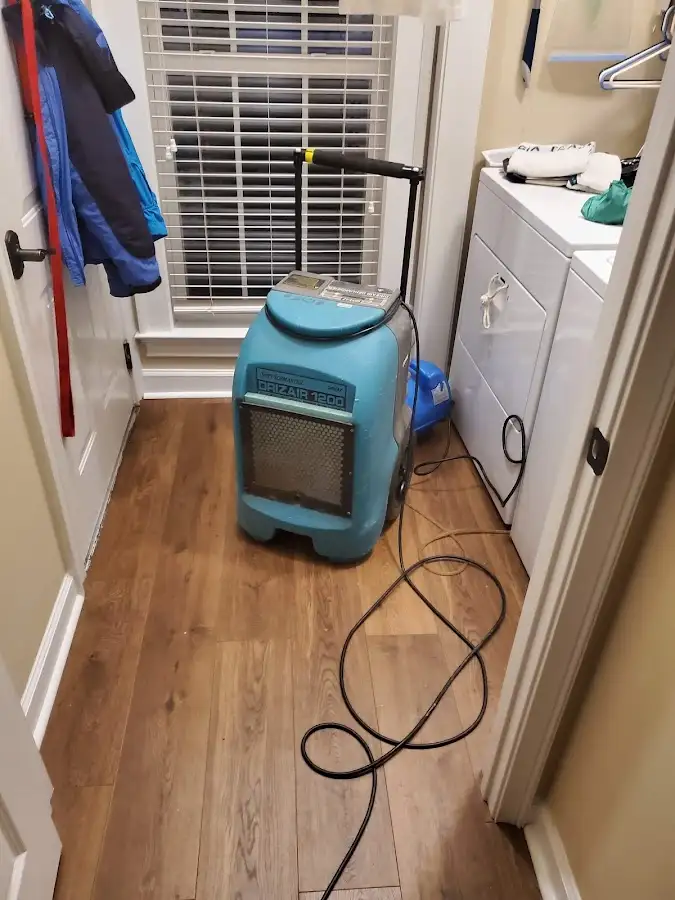 Commercial dehumidifier deployed for Flood Damage Cleanup in Pine